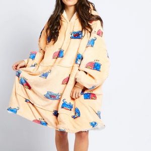 Oodie Cat Print -Adult One Size Fits All